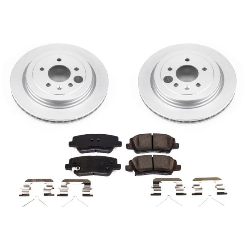 Power Stop 16-18 Cadillac ATS Rear Z17 Evolution Geomet Coated Brake Kit PowerStop
