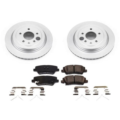 Power Stop 16-18 Cadillac ATS Rear Z17 Evolution Geomet Coated Brake Kit PowerStop