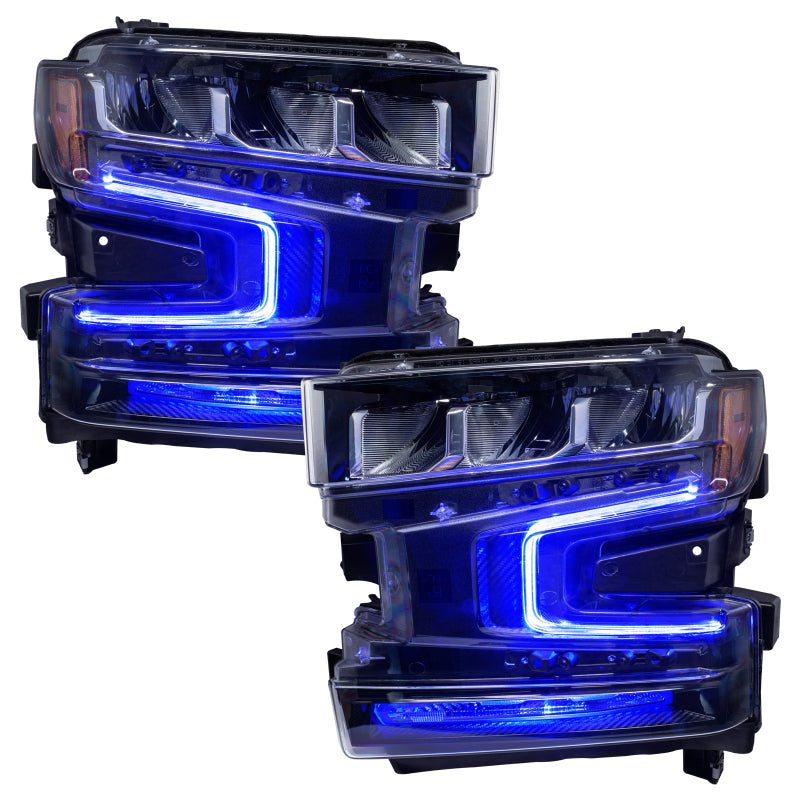 Oracle 19-21 Chevy Silverado 1500 RGB+W Headlight DRL Upgrade Kit - ColorSHIFT