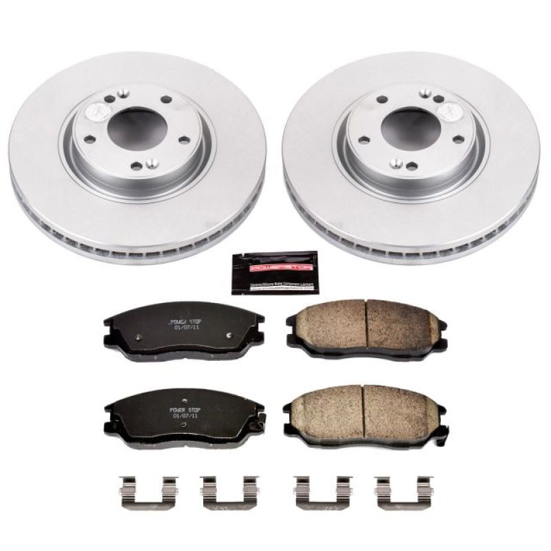 Power Stop 03-05 Hyundai XG350 Front Z17 Evolution Geomet Coated Brake Kit PowerStop