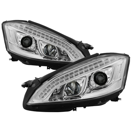 Spyder Mercedes W221 S Class 07-09 Headlights - HID Model Only - Chrome PRO-YD-MBW22107-HID-DRL-C SPYDER
