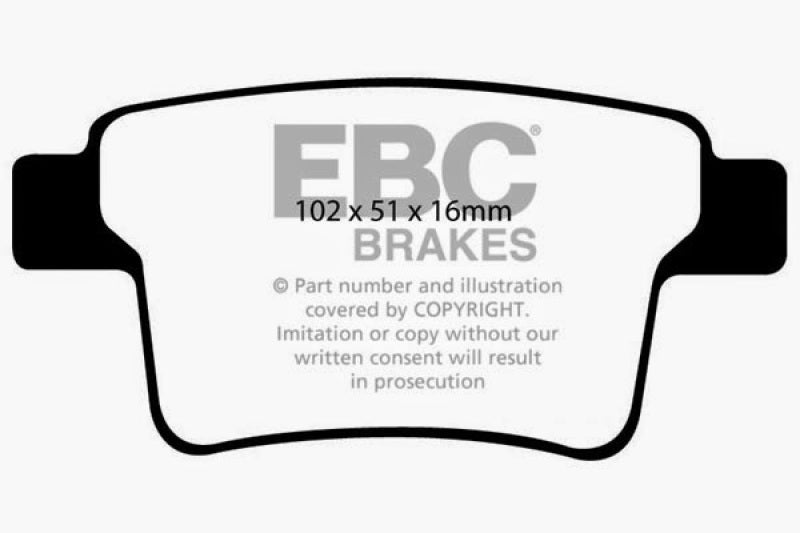 EBC YellowStuff Rear Brake Pads - DP41731R EBC