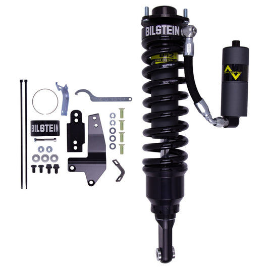 Bilstein shock absorber with installation parts on a white background