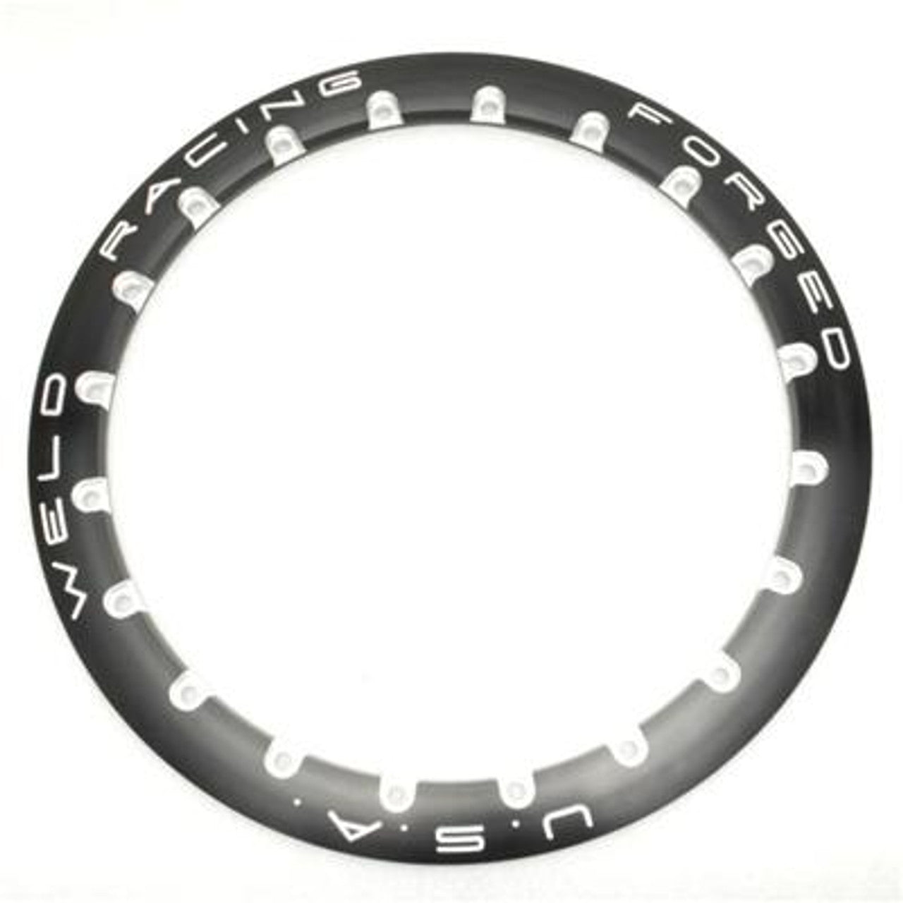 Weld Double Beadlock Ring 15in. / 20-Hole M/T 13.25in. 1 Ring - Black