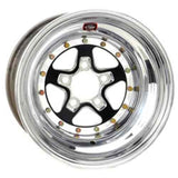 Weld Alumastar 2.0 15x8 / 5x4.5 BP / 3in BS Black/Polished Wheel - Non-Beadlock