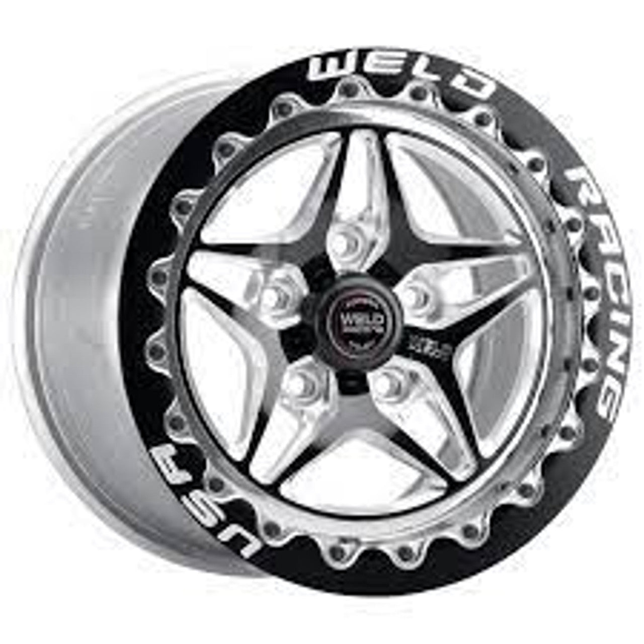 Weld S81 17x11 / 5x115 BP / 6.2in BS Black Wheel (High Pad) - Black Single Beadlock MT