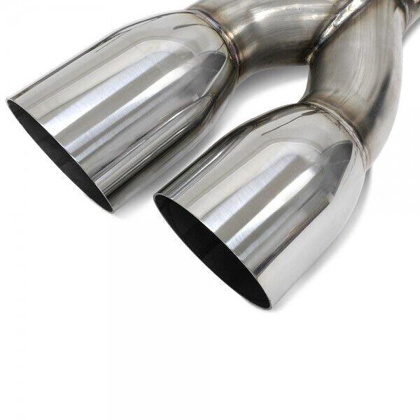 BLOX Racing BXEX-51104 T304 muffler delete Subaru WRX STI quad tip