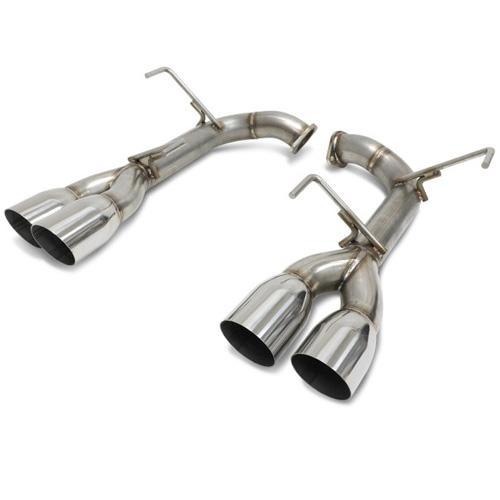 BLOX Racing Muffler Delete – Angled View on Subaru WRX/STi