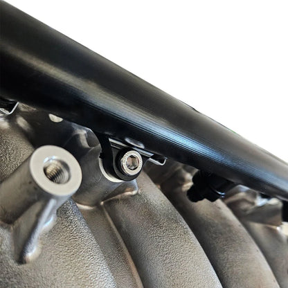 Blox Racing K-Series Xtreme Aluminum Fuel Rail Black BXFU-00700-BK