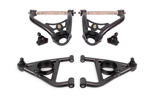 BMR AAK311H black upper and lower control arm kit for 1967-1974 GM F-body and X-body Camaro Nova Firebird