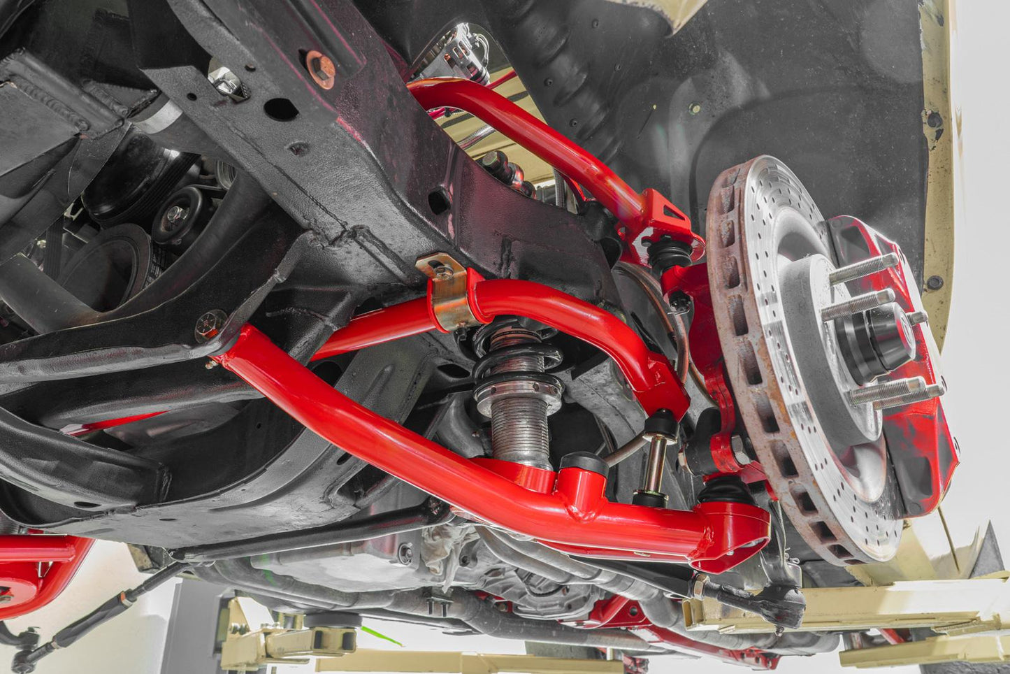 BMR AAK311H black upper and lower control arm kit for 1967-1974 GM F-body and X-body Camaro Nova Firebird