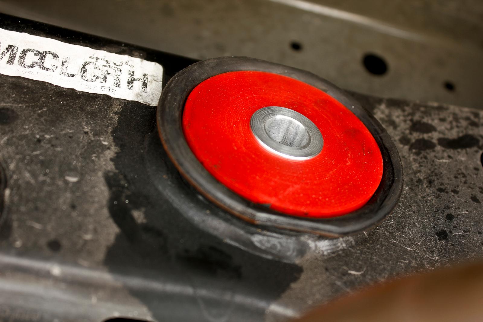 BMR BK051 differential bushing lockout kit red polyurethane for 2015-2026 Mustang S550 S650