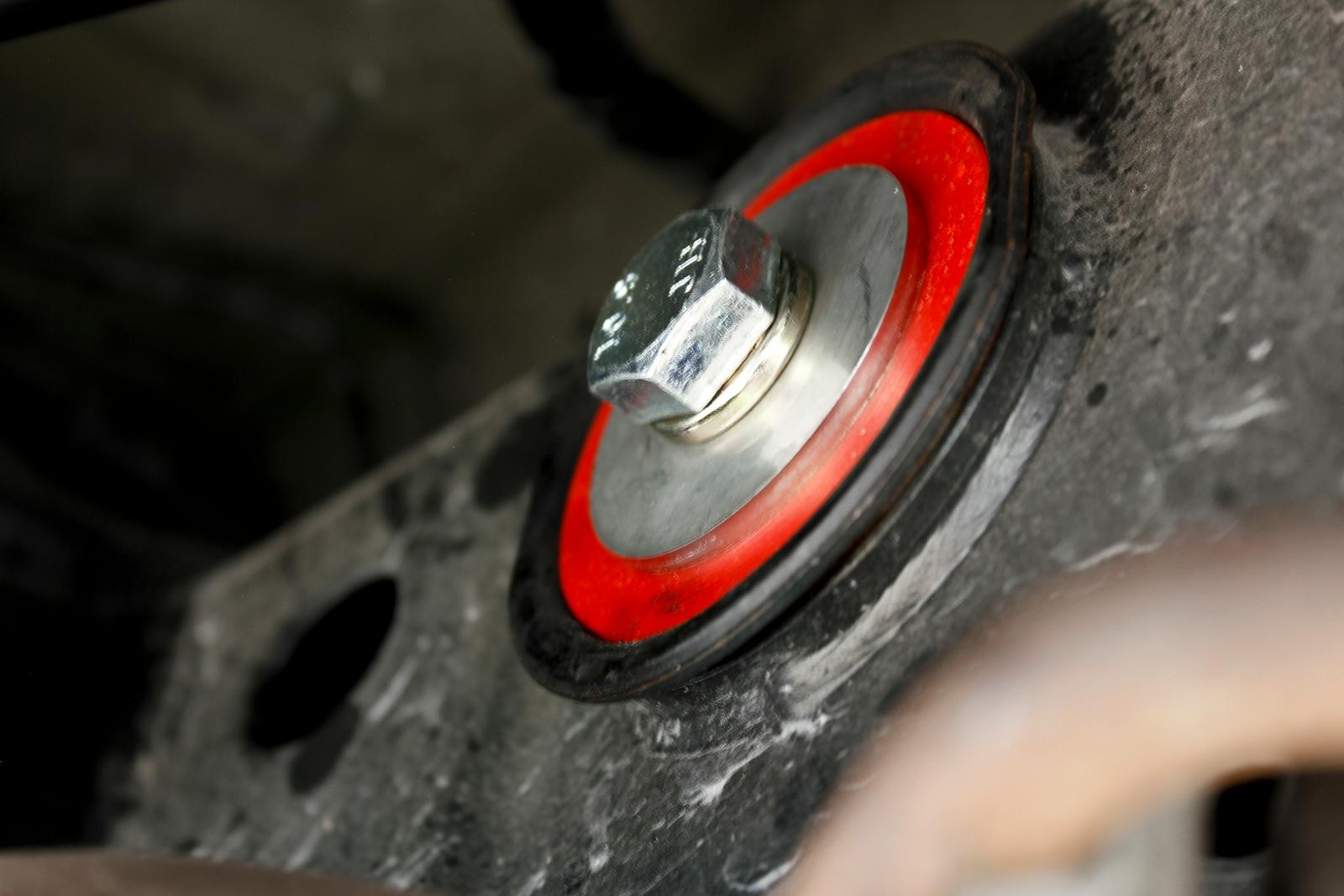 BMR BK051 differential bushing lockout kit red polyurethane for 2015-2026 Mustang S550 S650