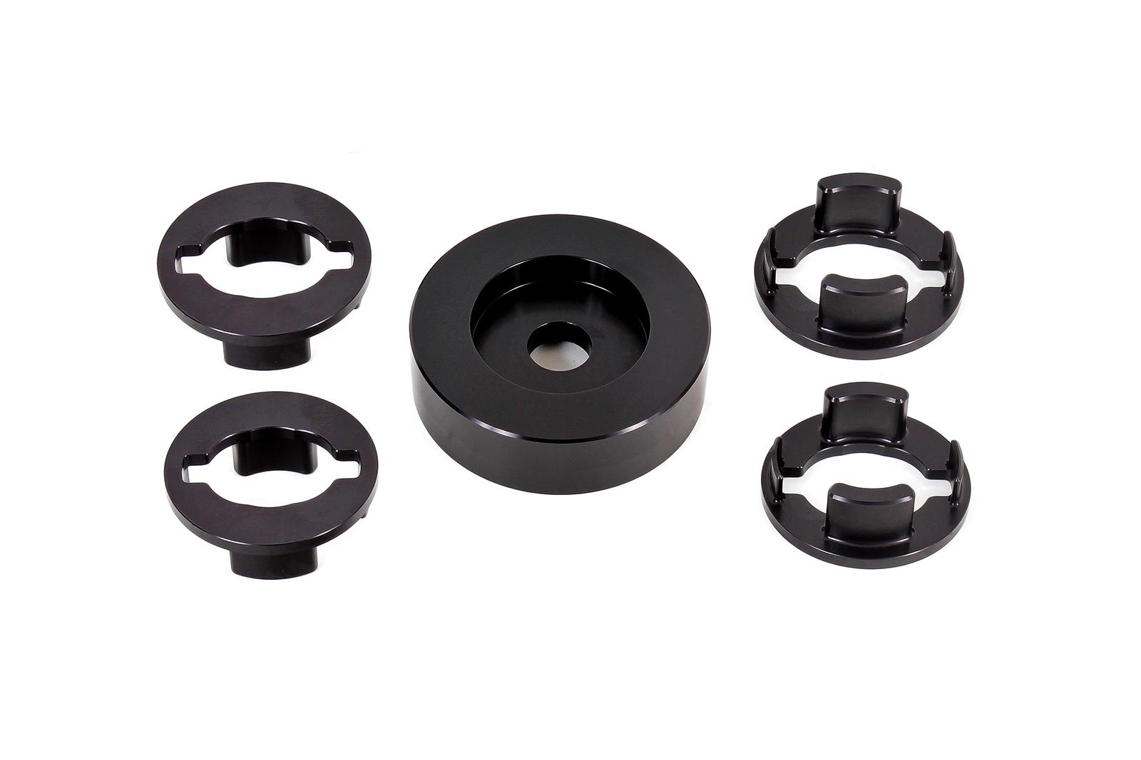 BMR BK060 billet aluminum differential bushing lockout kit black for Camaro and CTS-