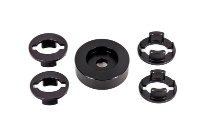 BMR BK060 billet aluminum differential bushing lockout kit black for Camaro and CTS-