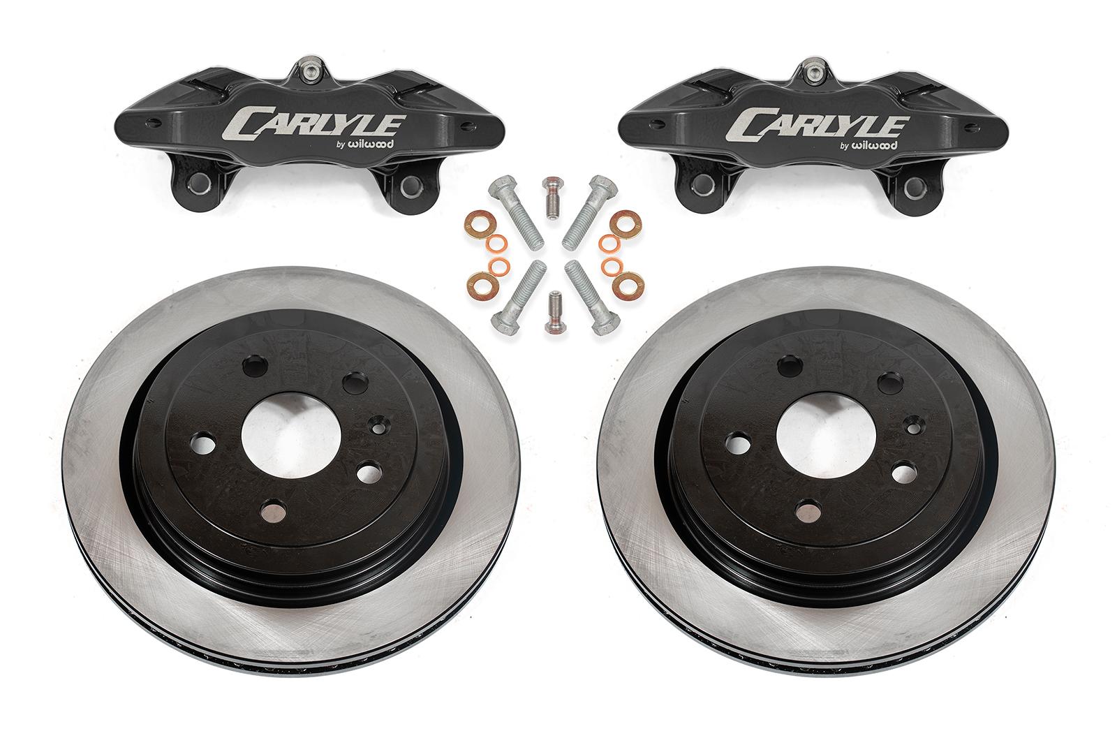BMR DBK350 15 inch conversion brake kit with solid rotors and black calipers Camaro CTS-V G8 SS