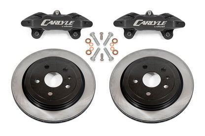 BMR DBK350 15 inch conversion brake kit with solid rotors and black calipers Camaro CTS-V G8 SS