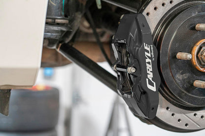 BMR DBK352 15 inch conversion brake kit with drilled slotted rotors and black calipers Camaro CTS-V G8 SS