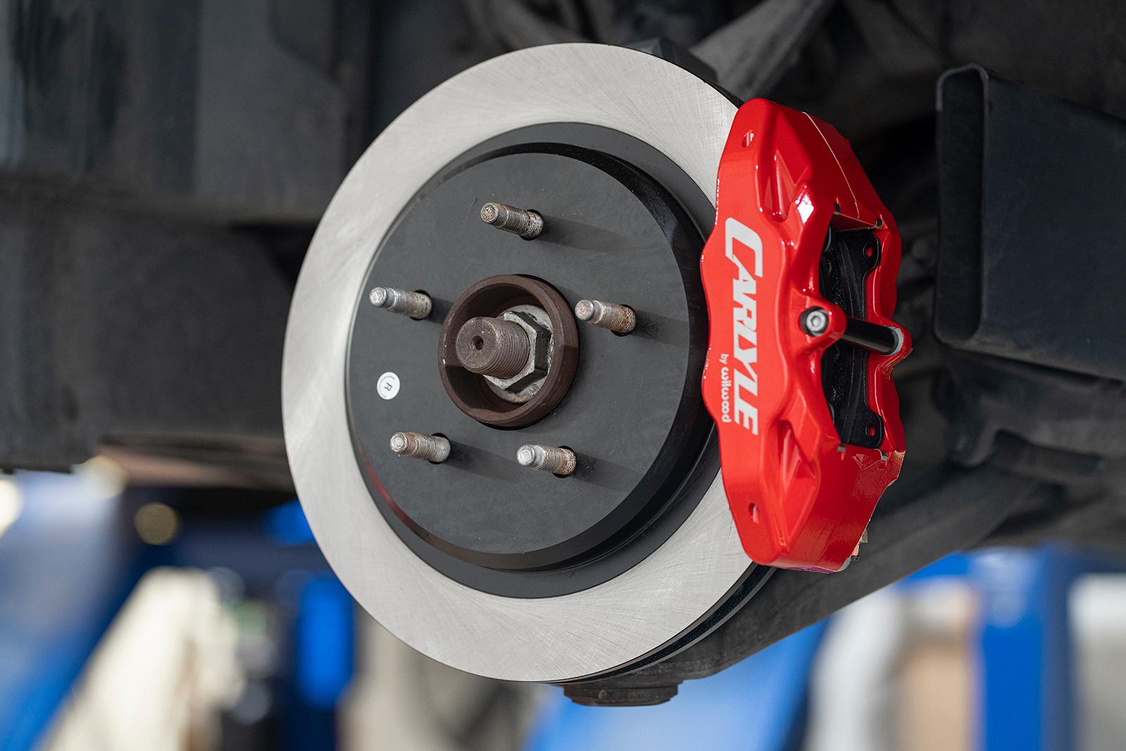 BMR DBK551 15 inch conversion brake kit with solid rotors and red calipers Corvette C5 C6
