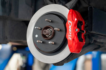 BMR DBK551 15 inch conversion brake kit with solid rotors and red calipers Corvette C5 C6