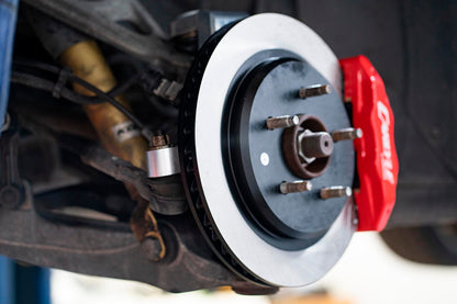 BMR DBK551 15 inch conversion brake kit with solid rotors and red calipers Corvette C5 C6