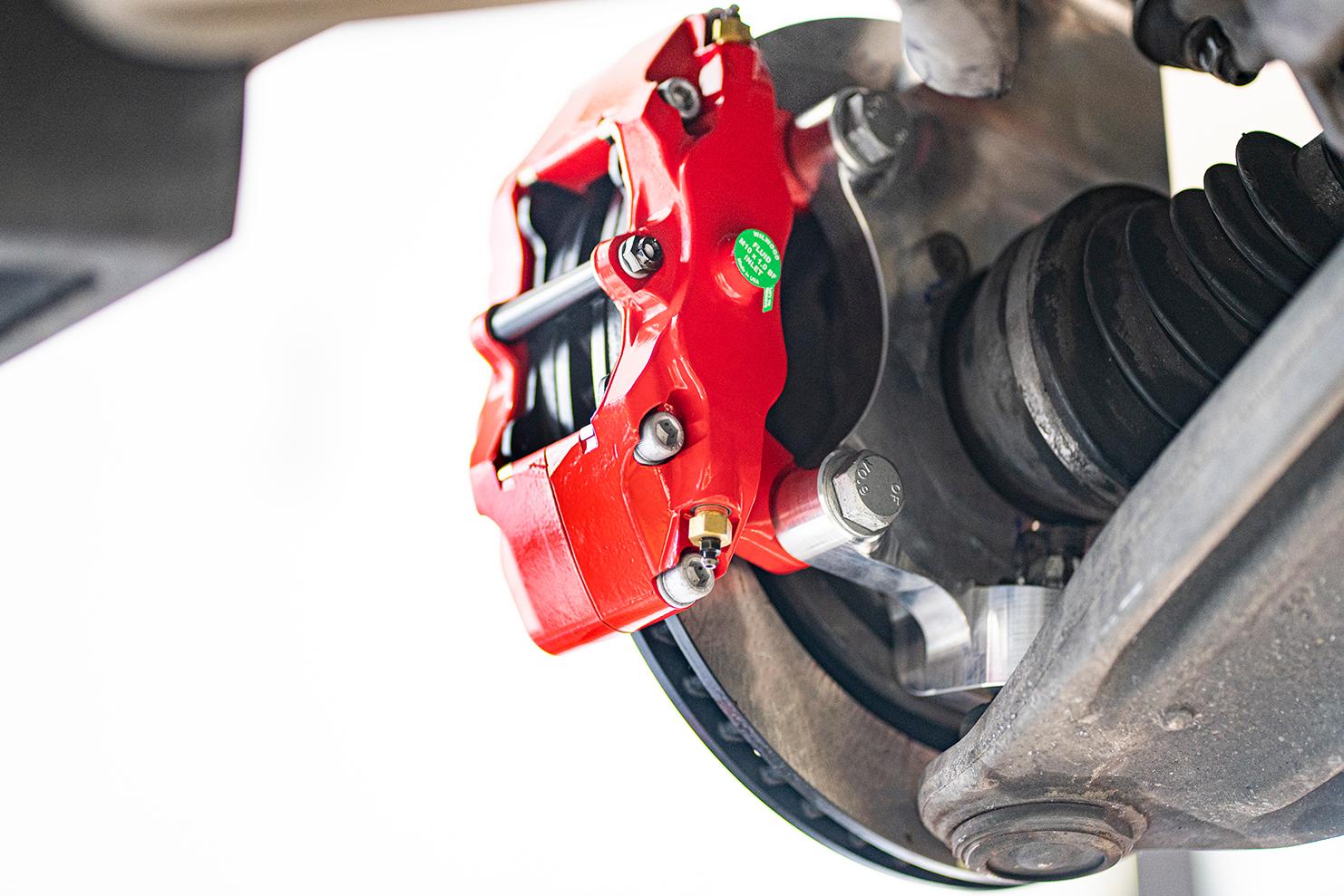 BMR DBK551 15 inch conversion brake kit with solid rotors and red calipers Corvette C5 C6