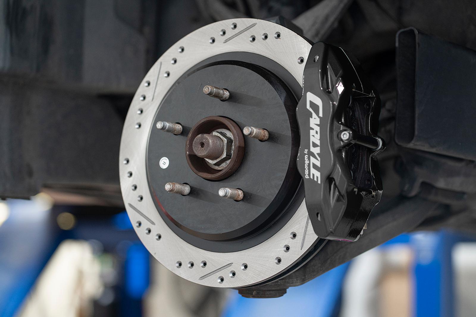 BMR DBK552 15 inch conversion brake kit with drilled slotted rotors and Wilwood calipers Corvette C5 C6