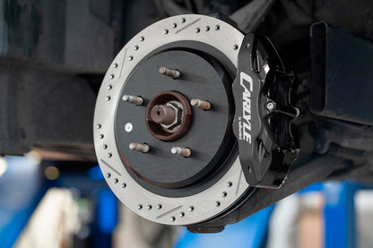 BMR DBK552 15 inch conversion brake kit with drilled slotted rotors and Wilwood calipers Corvette C5 C6
