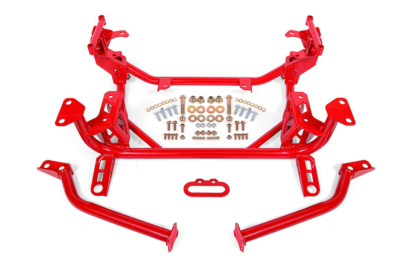 BMR KM760R red street K-member for 2015-2026 Ford Mustang S550 and S650