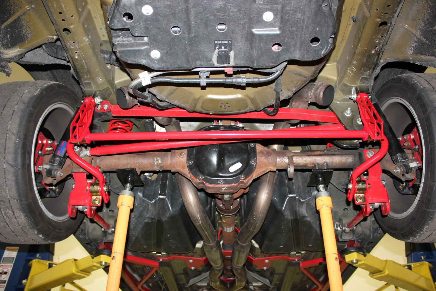 BMR SB042R rear sway bar kit red for 2005-2014 Ford Mustang S197 adjustable 25mm
