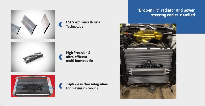 CSF 7059  07-13 BMW M3 (E9X) Triple Pass Radiator