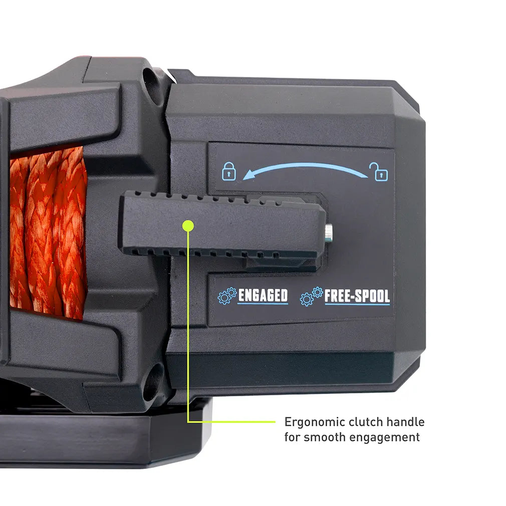 12K Electric Winch with Synthetic Rope