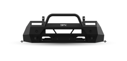 Body Armor 4x4 Hiline front winch bumper TC-19342 for 2024-2026 Toyota Tacoma with welded bull bar and winch mount