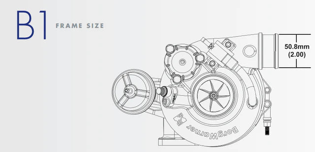 BorgWarner EFR 7163-F Turbocharger T25 Single-Scroll 0.85 A/R Wastegated