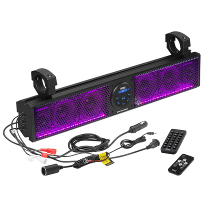 BOSS Audio Systems BRT26RGB 26 inch ATV UTV sound bar with RGB illumination
