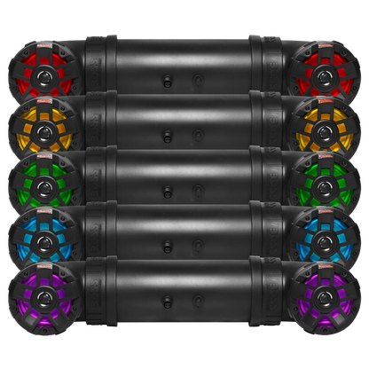 BOSS Audio Systems UTV4BRGB 4 inch ATV UTV Bluetooth sound system with RGB illumination