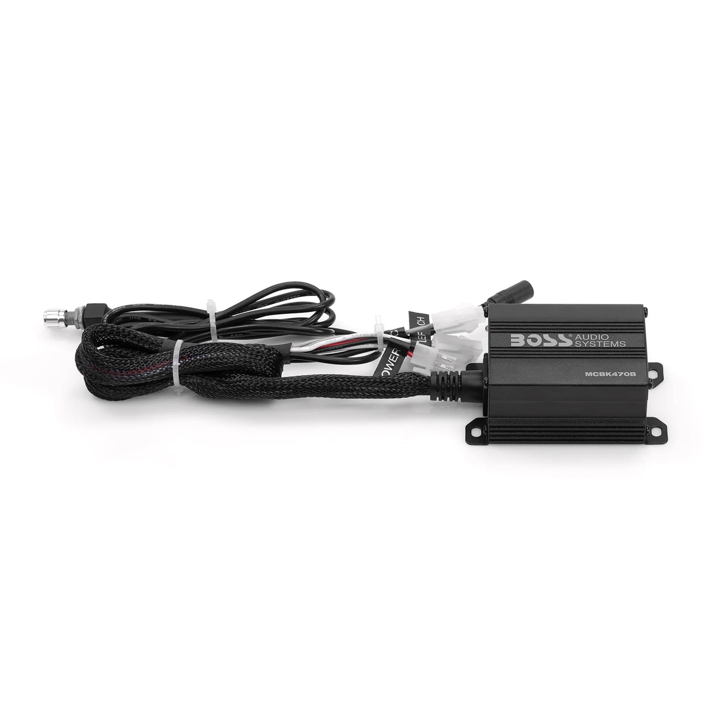 BOSS Audio Systems MCBK470B black Bluetooth motorcycle speaker system with two pairs of 3 inch speakers