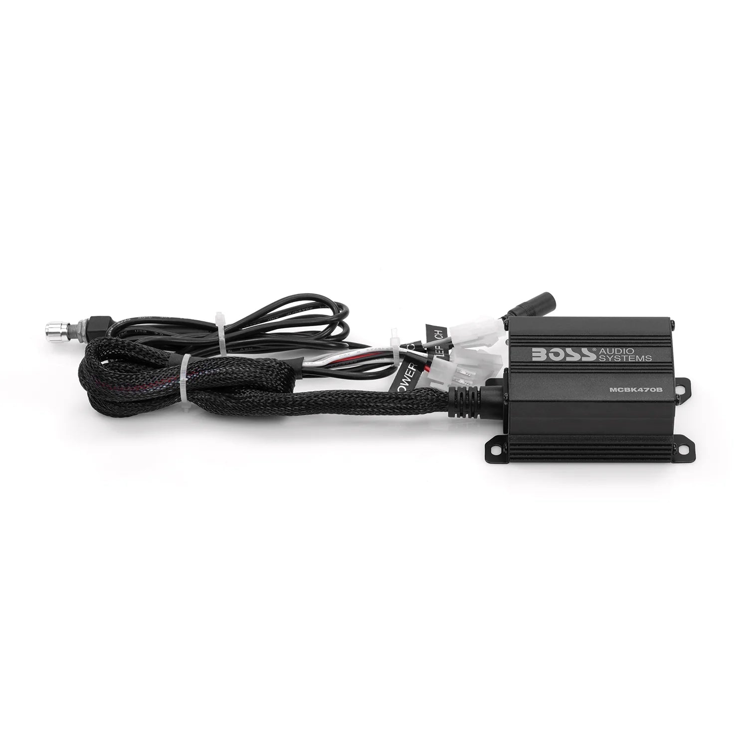 BOSS Audio Systems MCBK470B black Bluetooth motorcycle speaker system with two pairs of 3 inch speakers