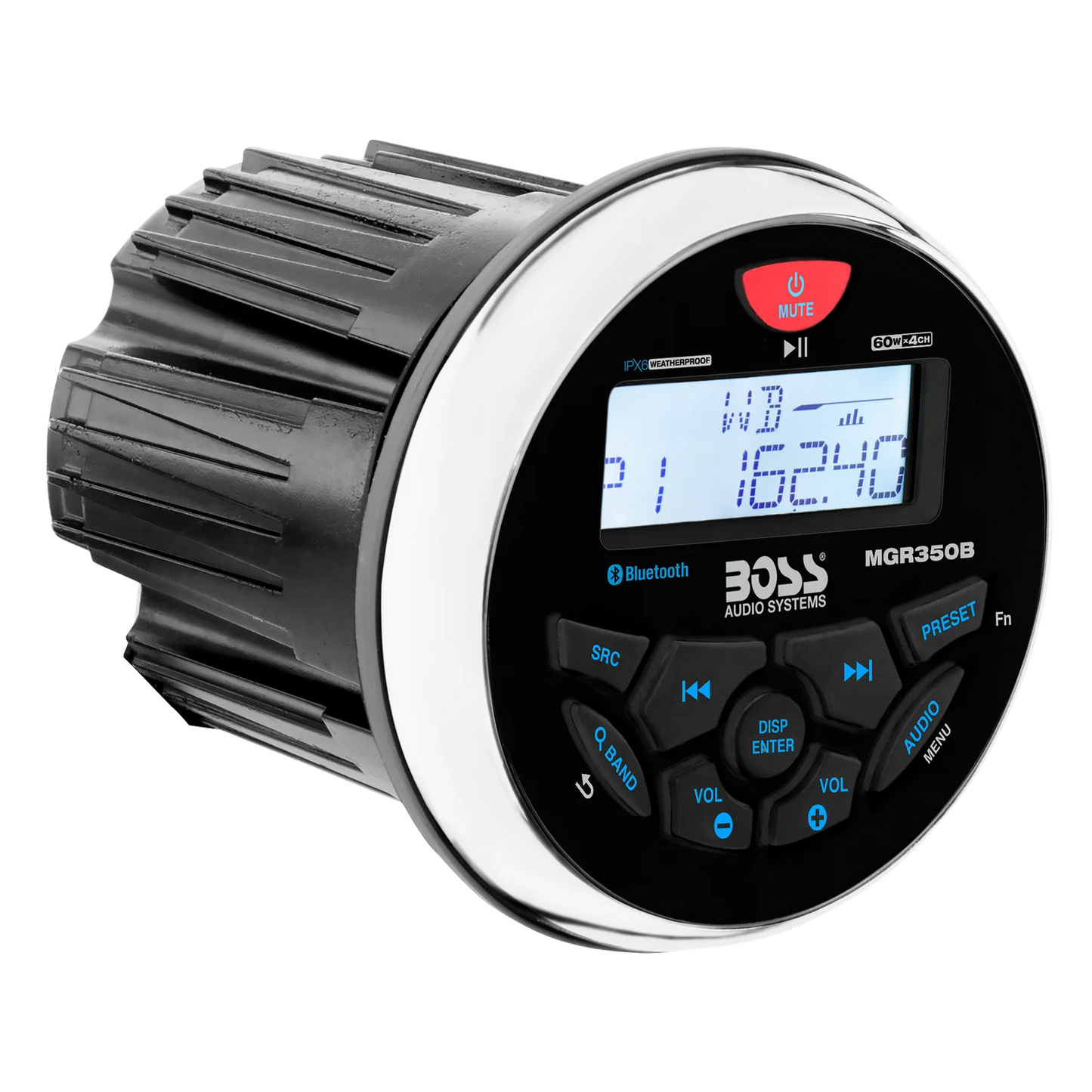 BOSS Audio Systems MGR350B Bluetooth marine gauge receiver with USB and AM/FM