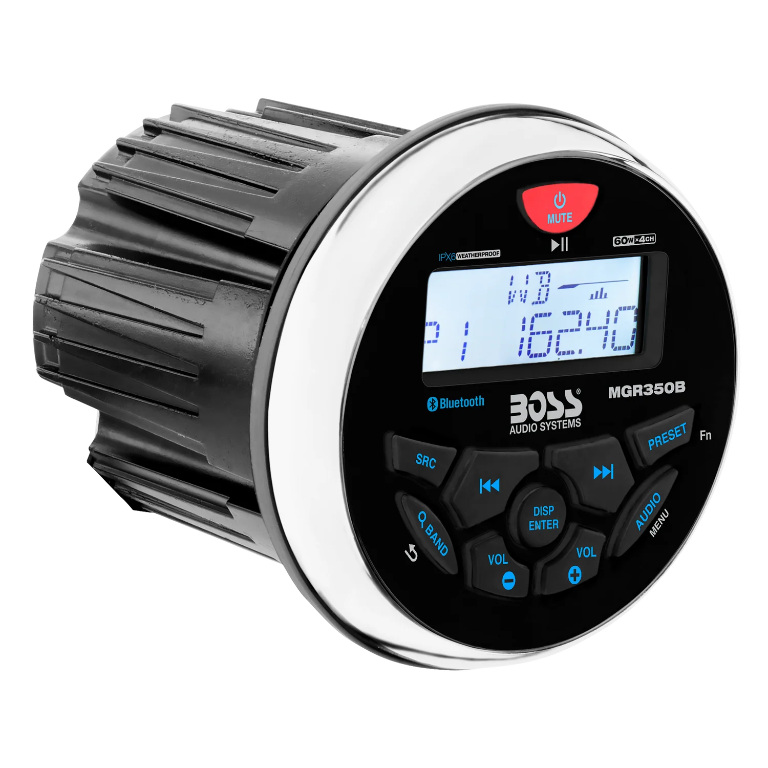 BOSS Audio Systems MGR350B Bluetooth marine gauge receiver with USB and AM/FM