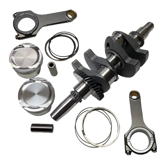 Brian Crower BC0915-75 Polaris XP Turbo 75mm stroker kit with billet crank, Pro625+ rods, and custom CP pistons