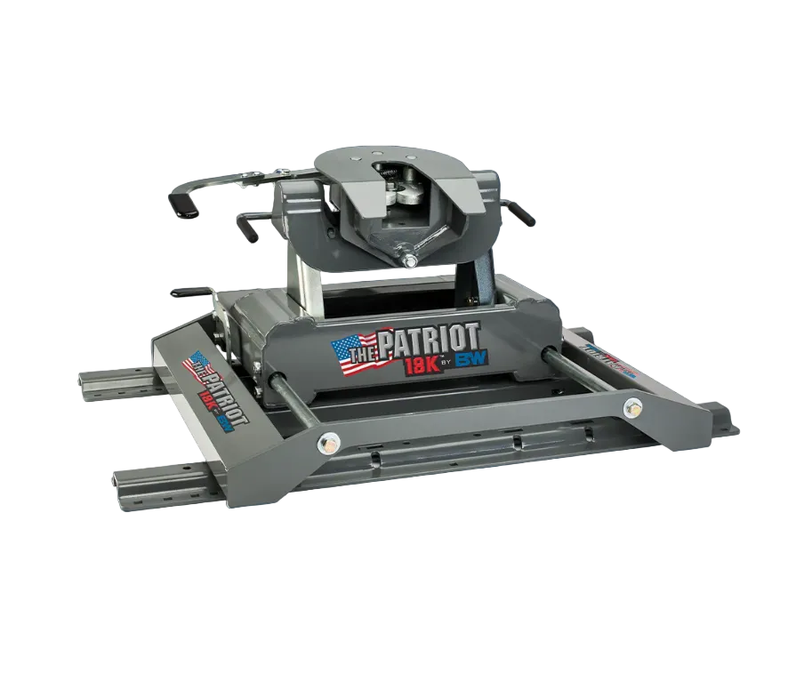 B&W Patriot 18K Slider Fifth Wheel Hitch RVK3270 for industry standard rails