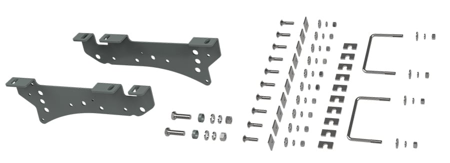 B&W RVR2400 Quick Fit custom 5th wheel hitch install bracket set