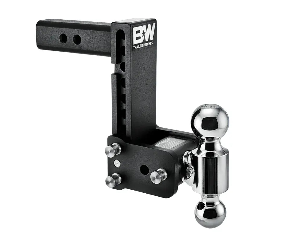 B&W TS10040B Tow and Stow adjustable dual ball mount with 2 inch shank