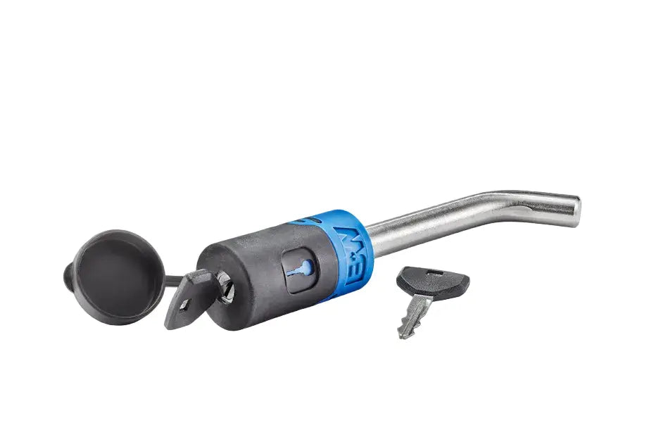 B&W TS51230 stainless steel receiver lock with key for 2 inch 2.5 inch and 3 inch hitches