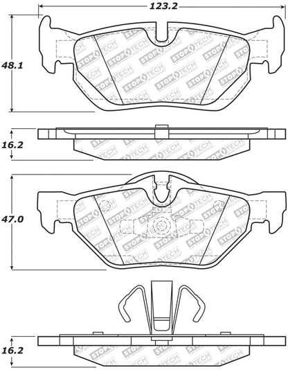 StopTech Street Disc Brake Pads - 305.12670 Stoptech