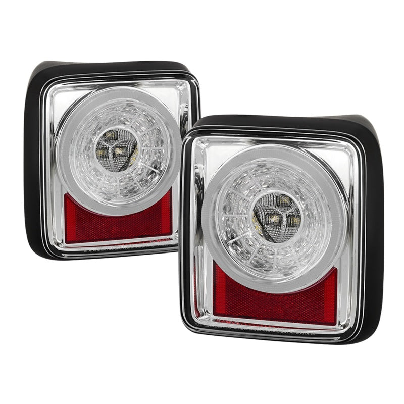 Spyder 19-20 Jeep Wrangler - Full LED Tail Lights - Seq Turn Signal - Chrome ALT-YD-JW19-SEQ-C SPYDER