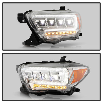 Spyder 16-20 Toyota Tacoma LED Model Only High-Power LED Headlights - Chrome PRO-YD-TT16LEDAP-C SPYDER