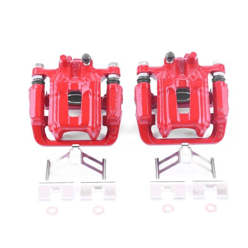 Power Stop 10-18 Acura RDX Rear Red Calipers w/Brackets - Pair PowerStop