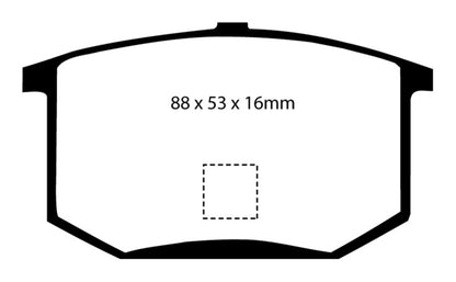 EBC GreenStuff Rear Brake Pads - DP2298 EBC